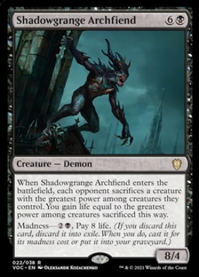 Shadowgrange Archfiend Shadowgrange Archfiend