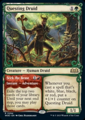 Questing Druid // Seek the Beast Questing Druid // Seek the Beast