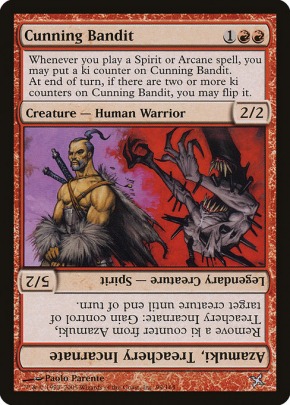 Cunning Bandit // Azamuki, Treachery Incarnate Cunning Bandit // Azamuki, Treachery Incarnate
