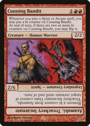 Cunning Bandit // Azamuki, Treachery Incarnate