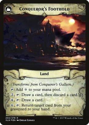 MTG IXALAN Conqueror/'s Galleon //// Conqueror/'s Foothold