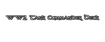 WW2 Tank Commander Deck Logo