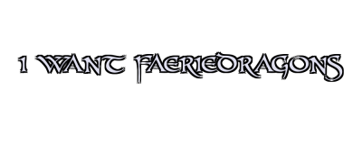 I WANT FAERIEDRAGONS Logo