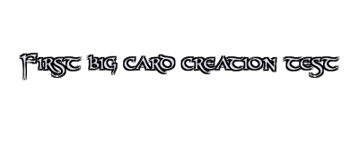 First big card creation test Logo