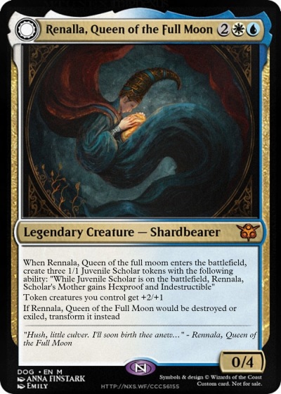 MTGNexus - Renalla, Queen of the Full Moon // Rune of the moon god or whate