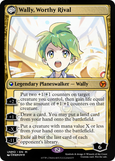 MTGNexus - Wally, Timid Trainer // Wally, Worthy Rival