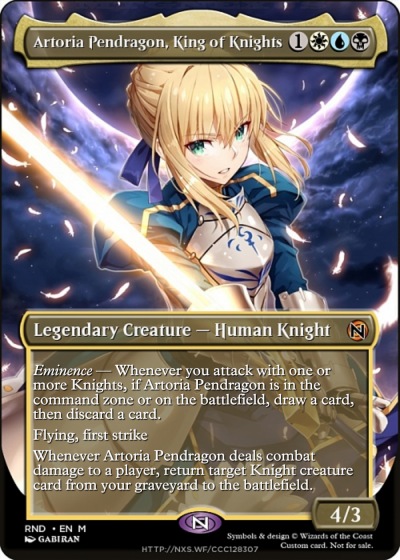 King of Knights of the Holy Sword, Artoria Pendragon