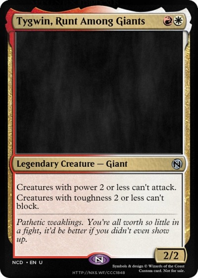 Tygwin, Runt Among Giants