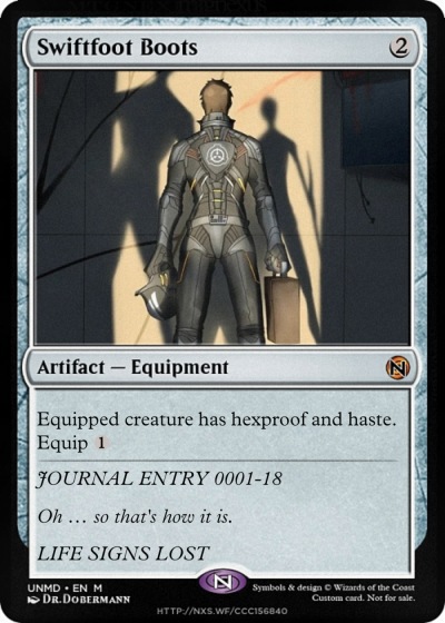 Swiftfoot Boots – MTG Foundations Uncommon Card 258 – Near Mint Condition