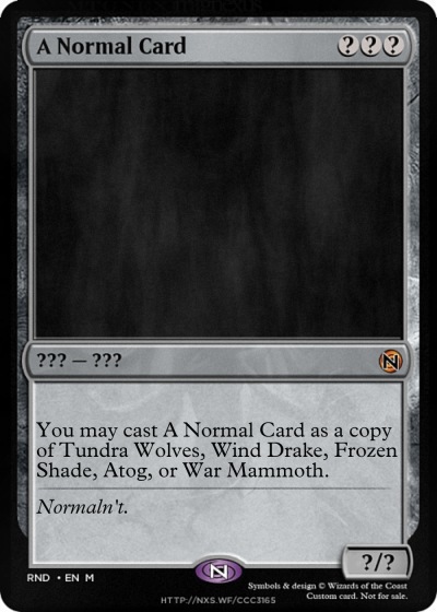 A Normal Card