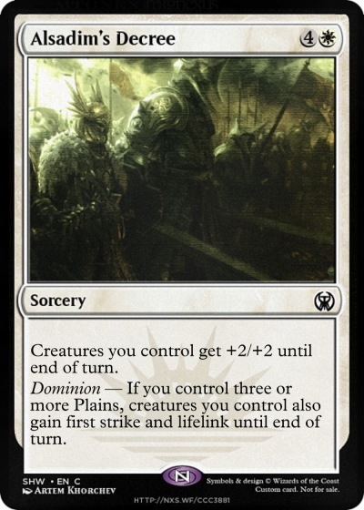 Alsadim's Decree