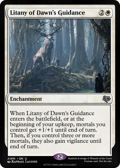 Litany of Dawn's Guidance