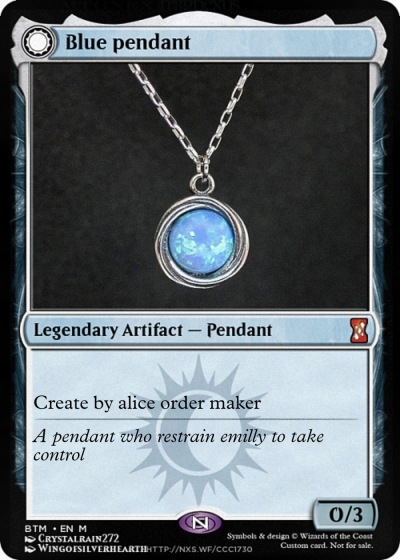 Blue pendant