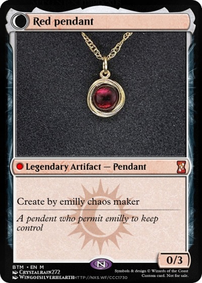 Red pendant