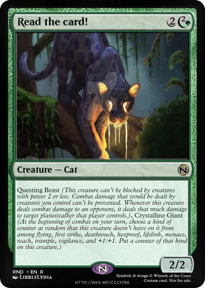 Read the card!