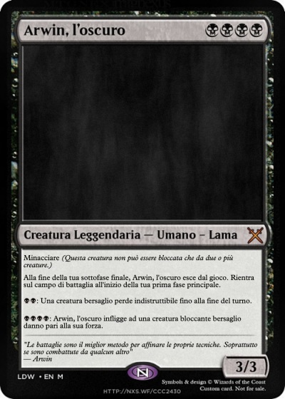 Arwin, l'oscuro