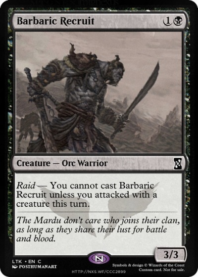 Barbaric Recruit