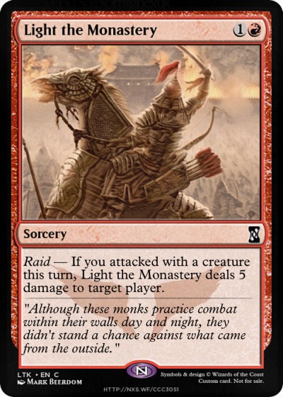 Light the Monastery