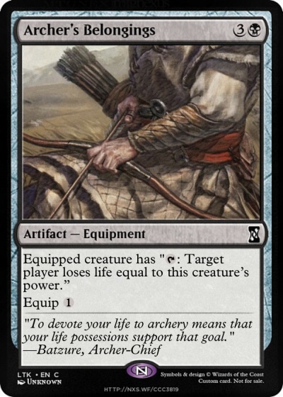 Archer’s Belongings