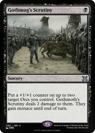Gothmog’s Scrutiny