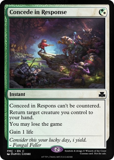 Concede in Response