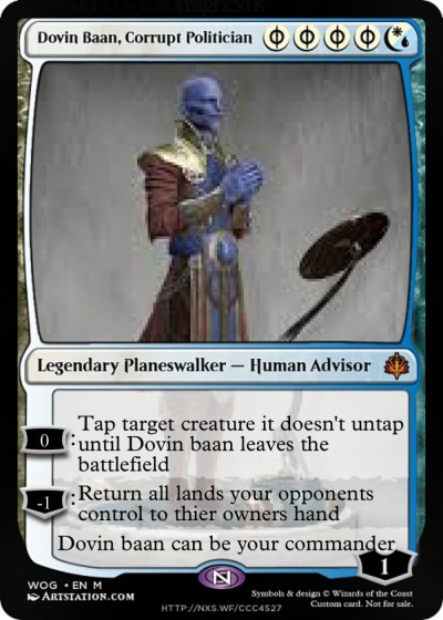 Dovin Baan, Corrupt Politician