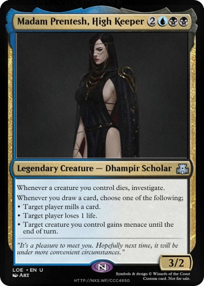 Madam Prentesh, High Keeper