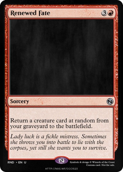 Renewed Fate