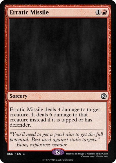 Erratic Missile