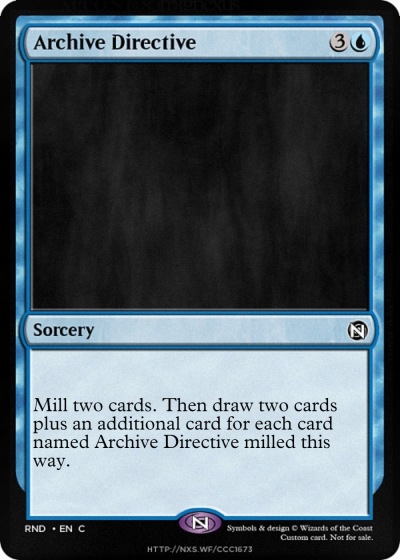 Archive Directive