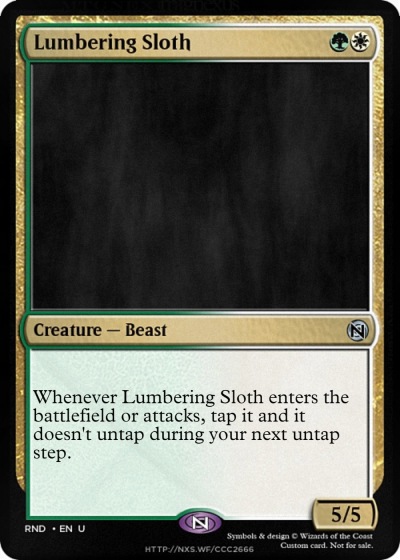 Lumbering Sloth