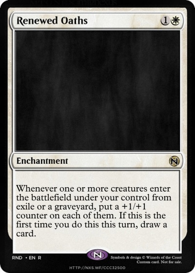 Renewed Oaths