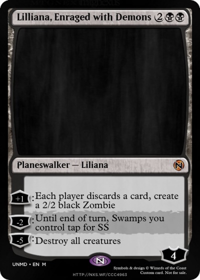 Lilliana, Enraged with Demons