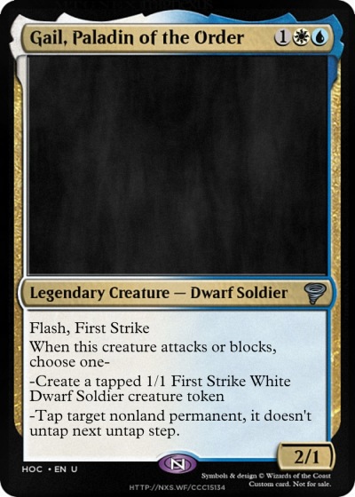 Gail, Paladin of the Order
