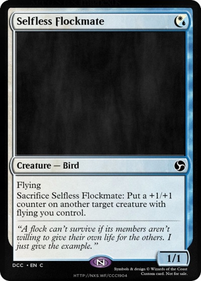 Selfless Flockmate