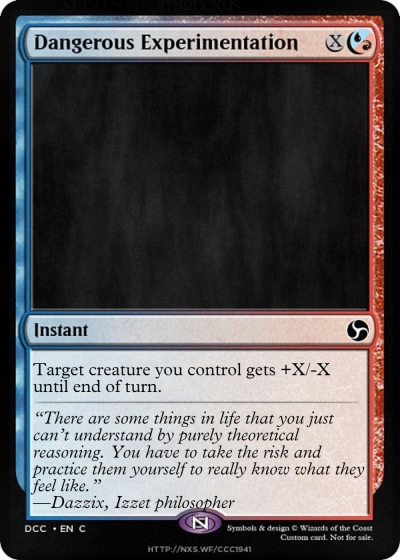 Dangerous Experimentation