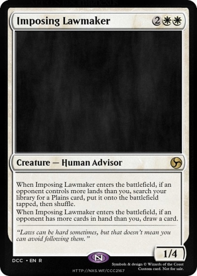 Imposing Lawmaker