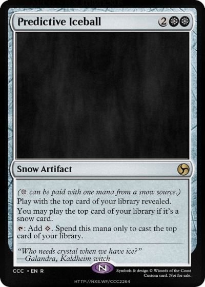 Predictive Iceball