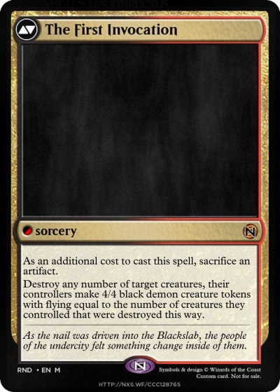 MTGNexus - The Shattering of the Blackslab // The First Invocation