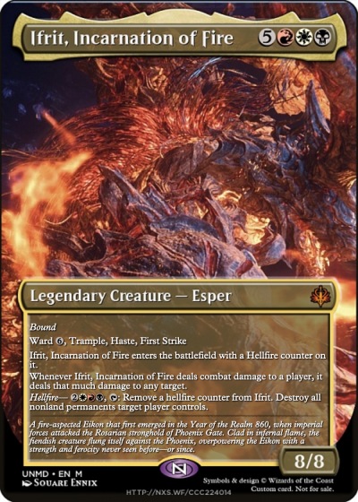 MTG イフリート/Ifrit【Foil】 Ifrit - Fury (Rainbow Foil) Secret Lair Drop Foil for sale