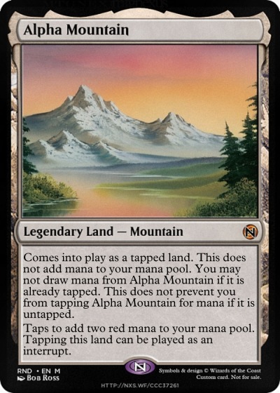 ラスト1枚  アルファ  MTG Alpha 山 Mountain （英） Mountain (Limited Edition Alpha English) | Magic: The Gathering
