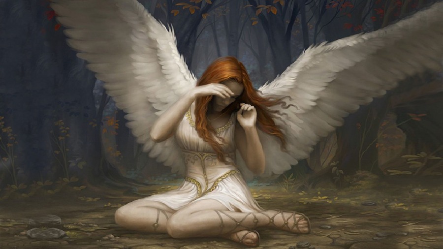 Angel of Flight Alabaster by Howard Lyon