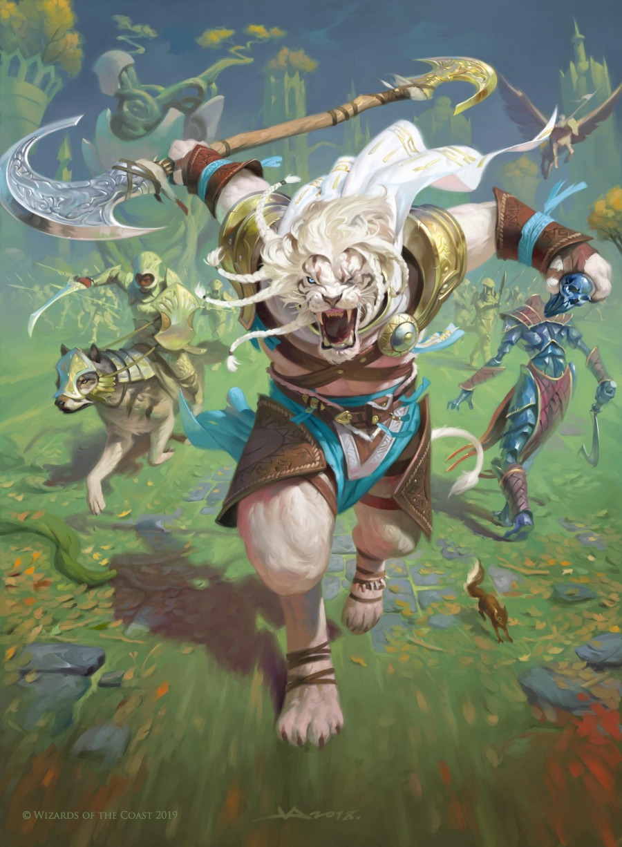 Ajani, the Greathearted by Victor Adame Minguez