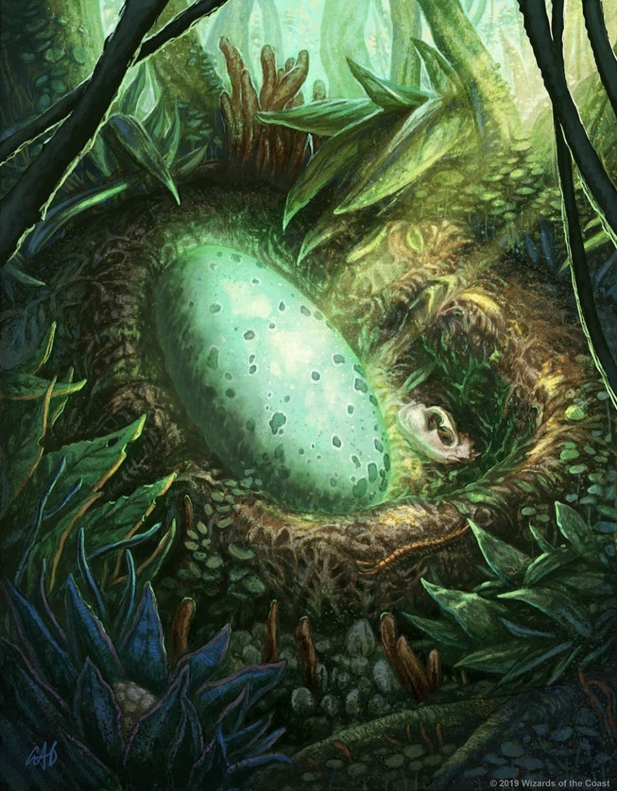 Egg token by Christopher Burdett