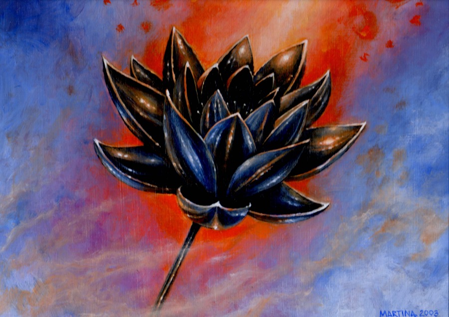 Gilded Lotus by Martina Pilcerova