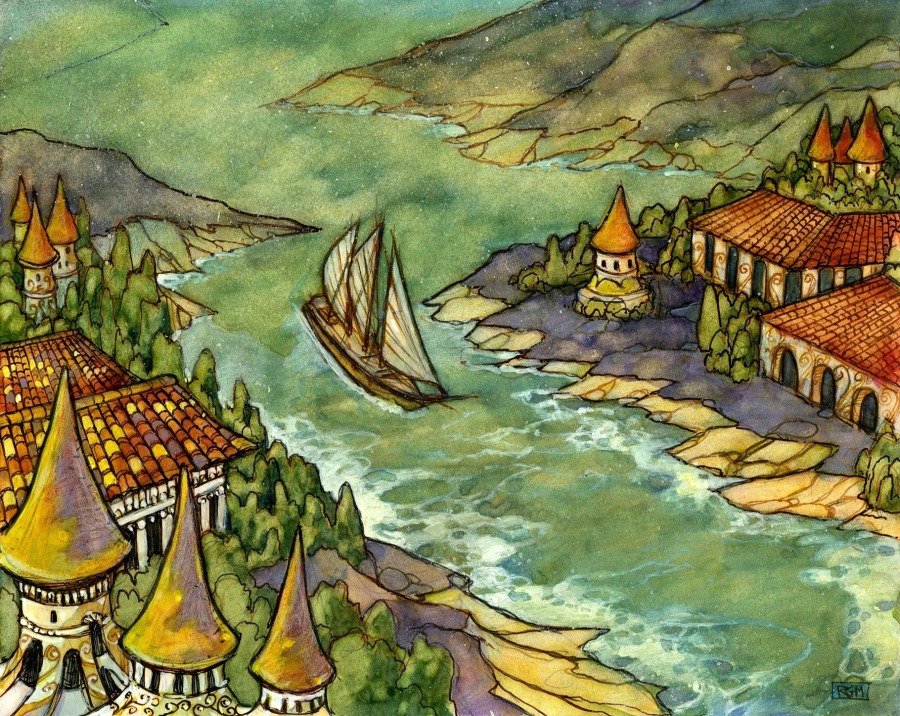 Saprazzan Cove by Rebecca Guay