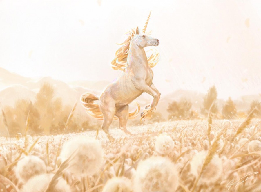 Celestial Unicorn by Johannes Voss
