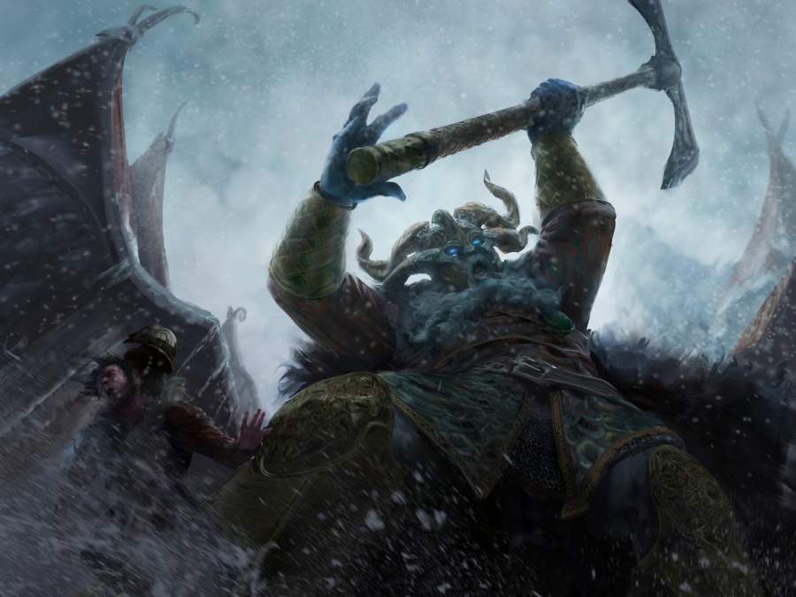 Storvald, Frost Giant Jarl by Campbell White