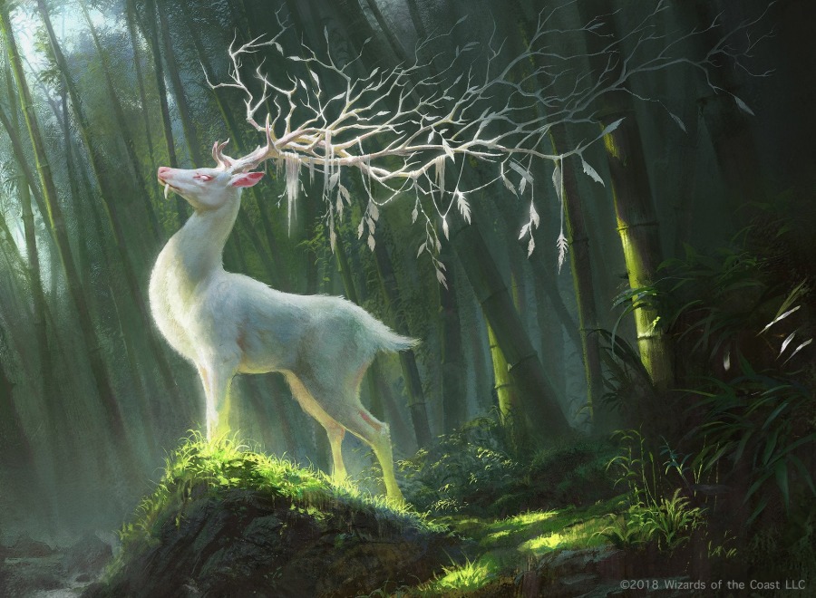 Sacred White Deer by G-host Lee