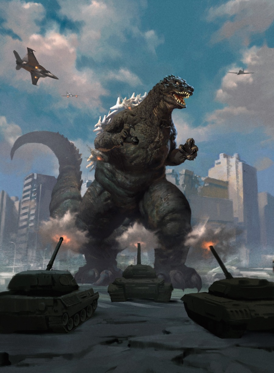 Godzilla, Primeval Champion by Lius Lasahido